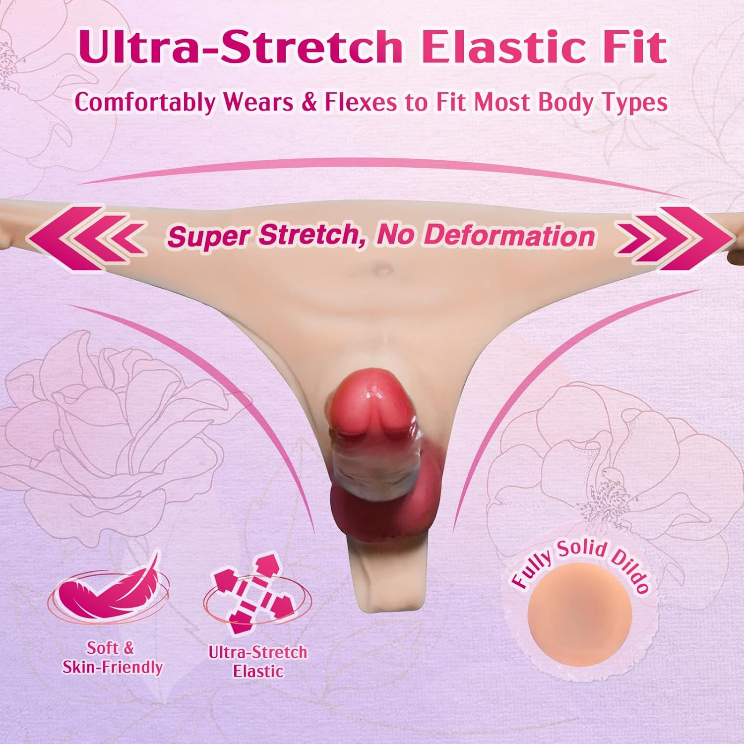 Strap-On Dildo Silicone Wearable Dildos Panties