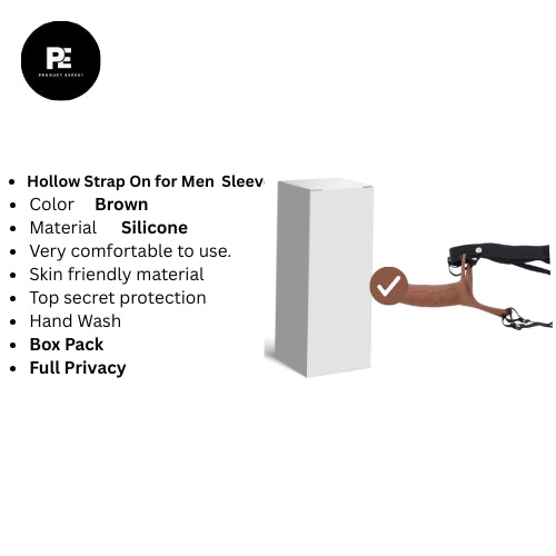 8 Inch Hollow Strap On for Men Dildo Penis Sleeve Skin