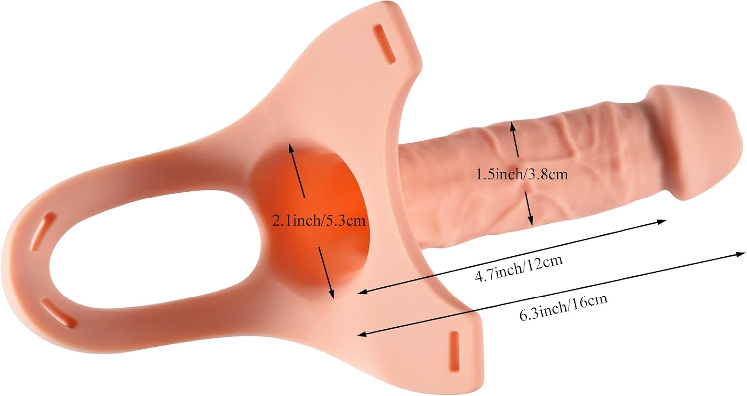 Hollow Strap-On System (Front Hole) 8 Inch