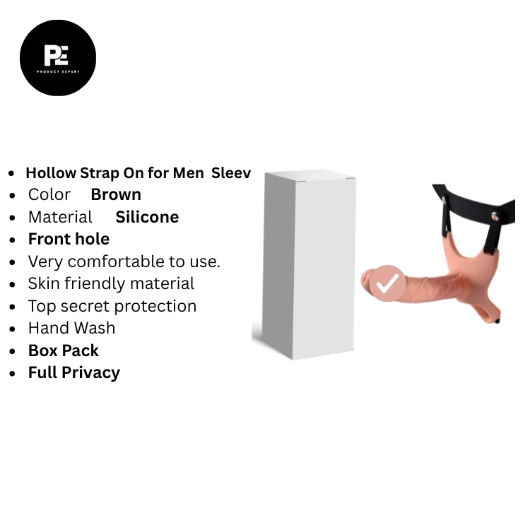 Hollow Strap-On System (Front Hole) 8 Inch